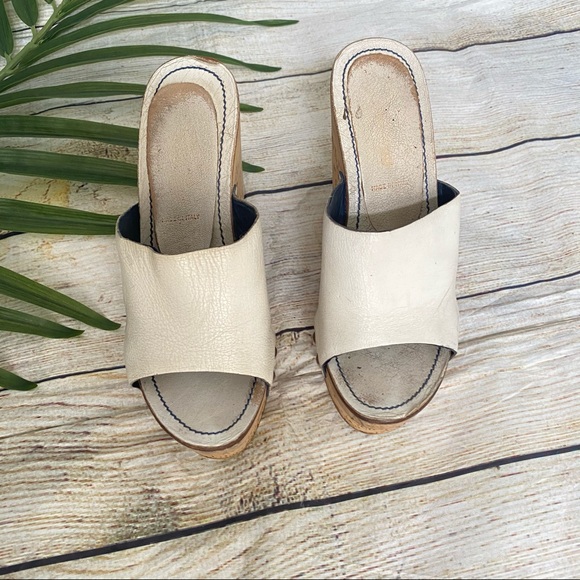 Mui Mui White Studded Platform Sandal Size 35.5 - Picture 3 of 12